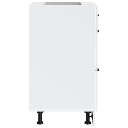 vidaXL Kitchen Base Cabinet "Kalmar" White Engineered Wood