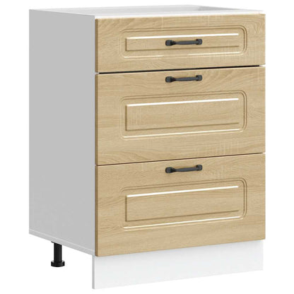 vidaXL Kitchen Base Cabinet "Kalmar" Sonoma Oak Engineered Wood