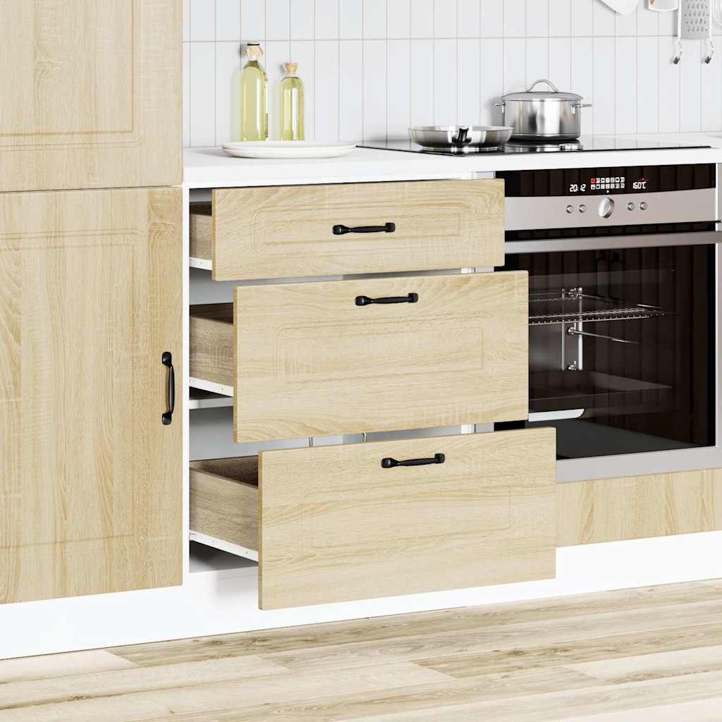 vidaXL Kitchen Base Cabinet "Kalmar" Sonoma Oak Engineered Wood