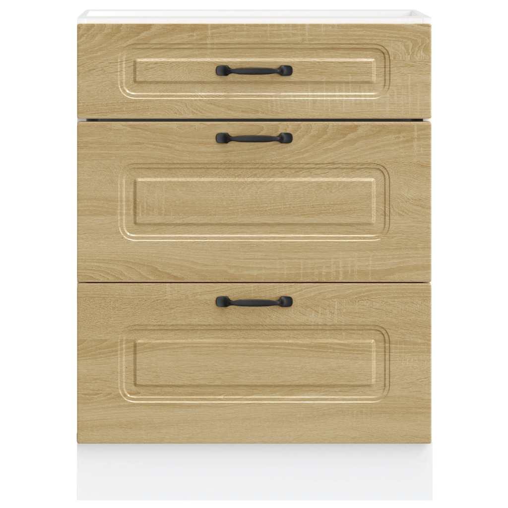 vidaXL Kitchen Base Cabinet Kalmar Sonoma Oak Engineered Wood