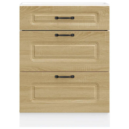 vidaXL Kitchen Base Cabinet Kalmar Sonoma Oak Engineered Wood