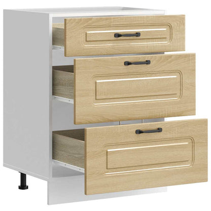 vidaXL Kitchen Base Cabinet Kalmar Sonoma Oak Engineered Wood