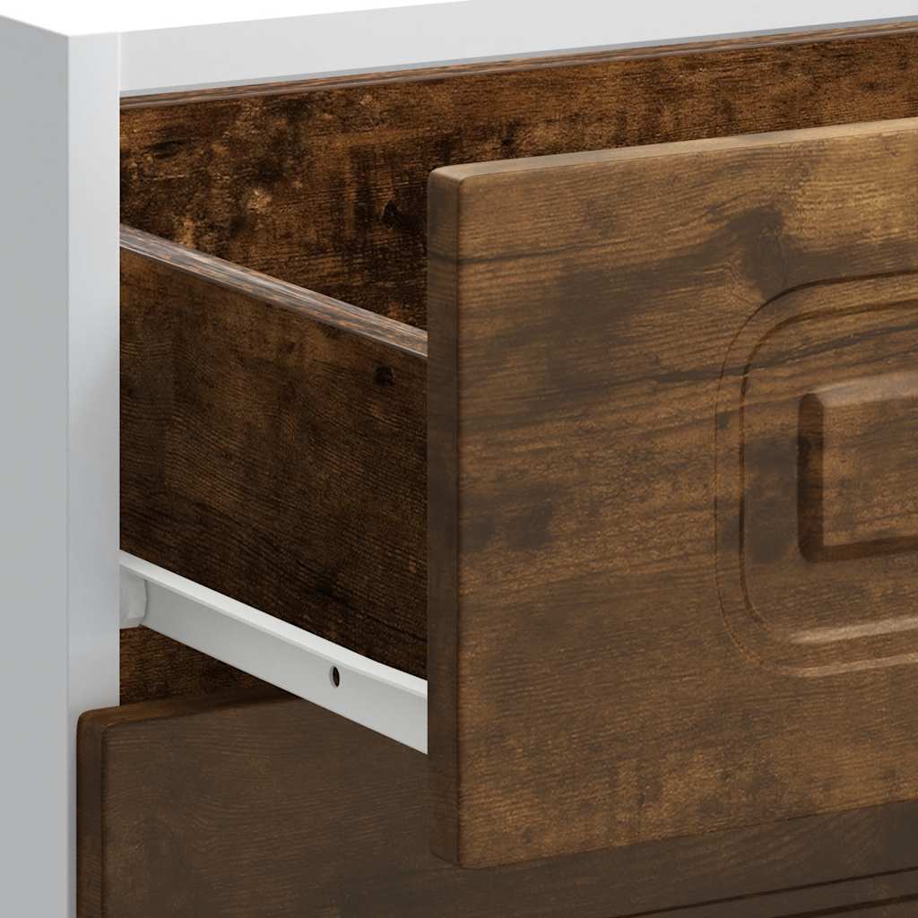 vidaXL Kitchen Base Cabinet Kalmar Smoked Oak Engineered Wood
