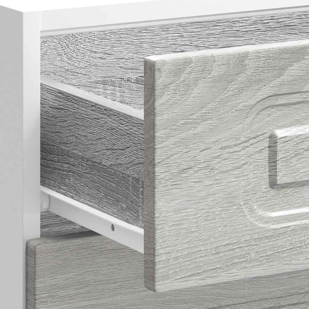 vidaXL Kitchen Base Cabinet Kalmar Grey Sonoma Engineered Wood