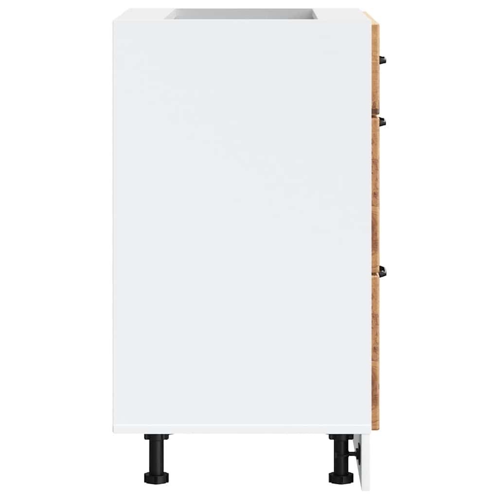 vidaXL Kitchen Base Cabinet Kalmar Old Wood Engineered Wood