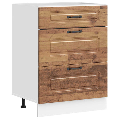 vidaXL Kitchen Base Cabinet "Kalmar" Old Wood Engineered Wood