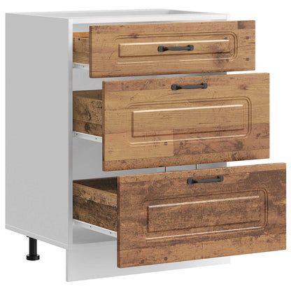 vidaXL Kitchen Base Cabinet "Kalmar" Old Wood Engineered Wood