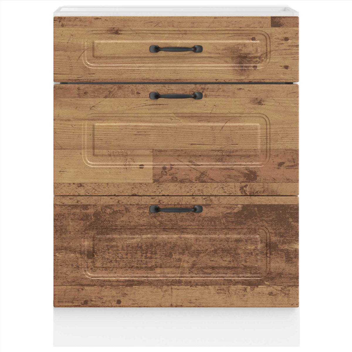 vidaXL Kitchen Base Cabinet "Kalmar" Old Wood Engineered Wood