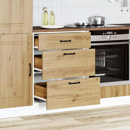 vidaXL Kitchen Base Cabinet "Kalmar" Artisan Oak Engineered Wood