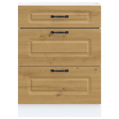 vidaXL Kitchen Base Cabinet "Kalmar" Artisan Oak Engineered Wood