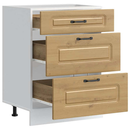 vidaXL Kitchen Base Cabinet Kalmar Artisan Oak Engineered Wood