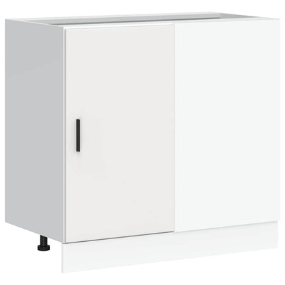 vidaXL Kitchen Base Cabinet "Lyon" White Engineered Wood
