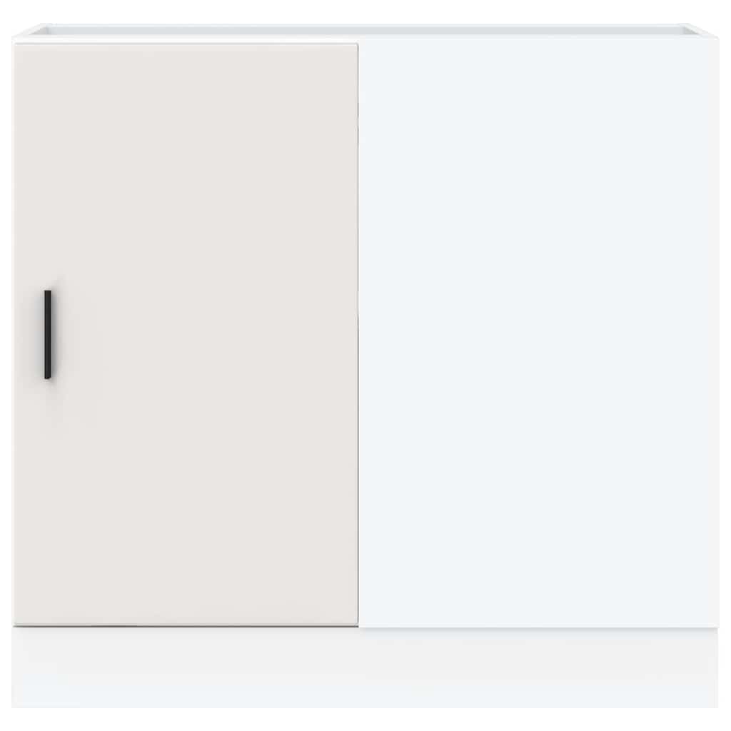 vidaXL Kitchen Base Cabinet "Lyon" White Engineered Wood