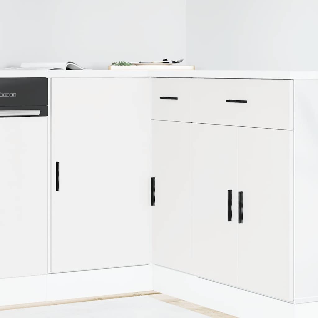 vidaXL Kitchen Base Cabinet "Lyon" White Engineered Wood