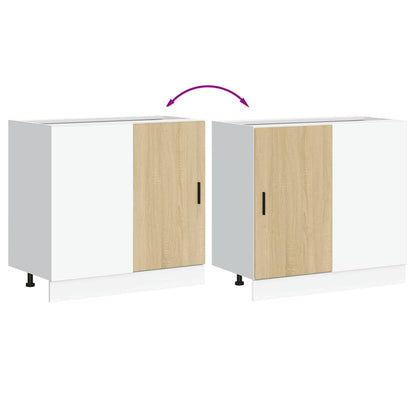 vidaXL Kitchen Base Cabinet Lyon Sonoma Oak Engineered Wood
