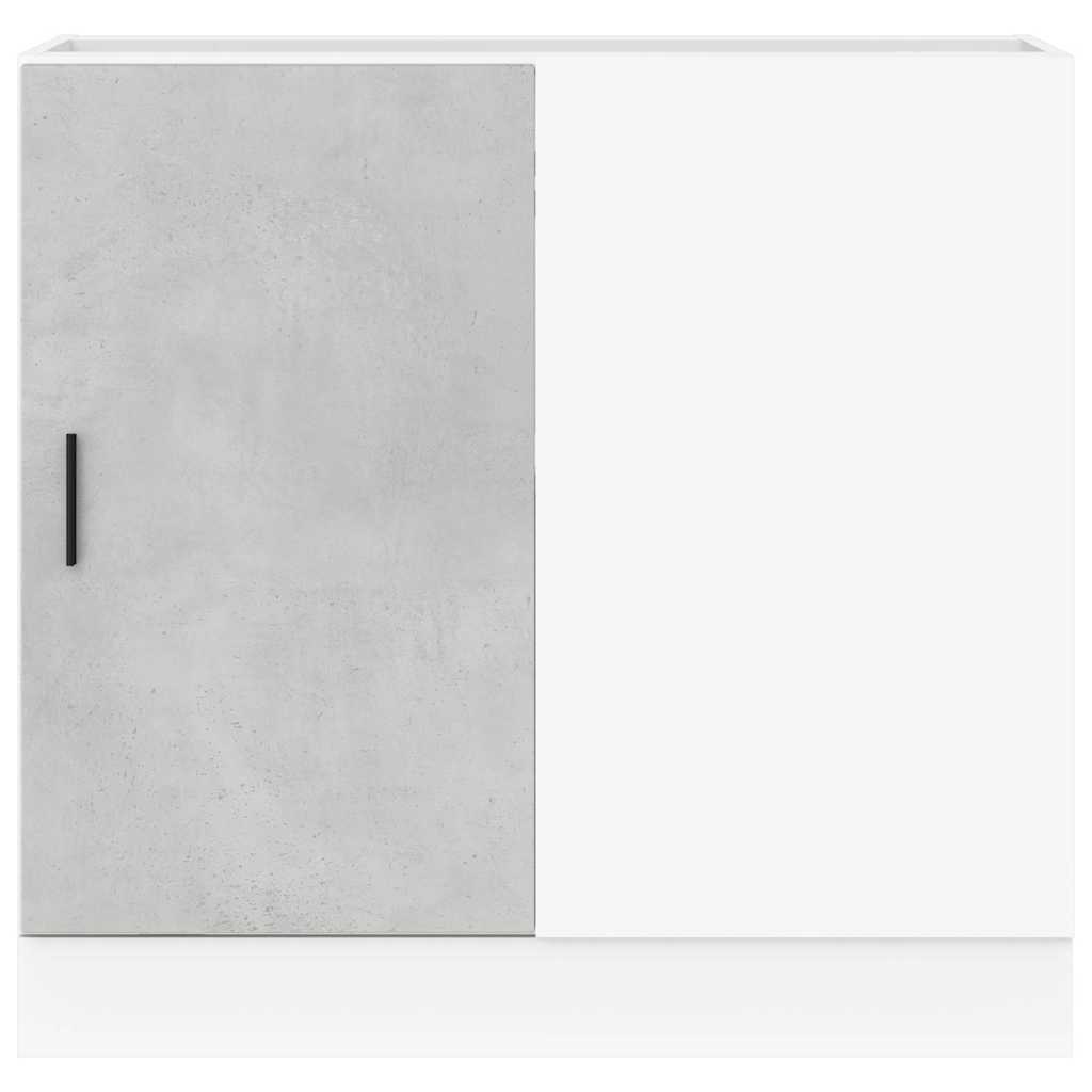 vidaXL Kitchen Base Cabinet Lyon Concrete Grey Engineered Wood