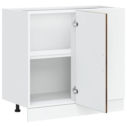 vidaXL Kitchen Base Cabinet "Lyon" Smoked Oak Engineered Wood