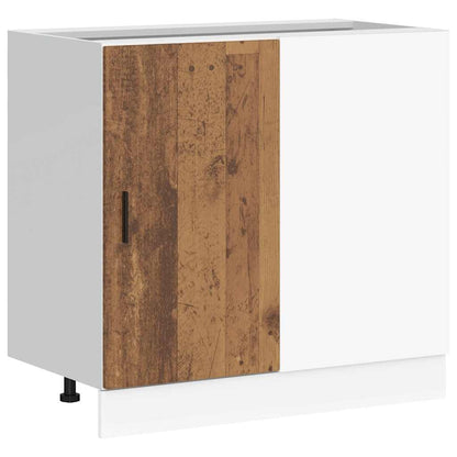 vidaXL Kitchen Base Cabinet "Lyon" Old Wood Engineered Wood