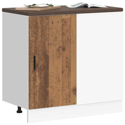 vidaXL Kitchen Base Cabinet "Lyon" Old Wood Engineered Wood