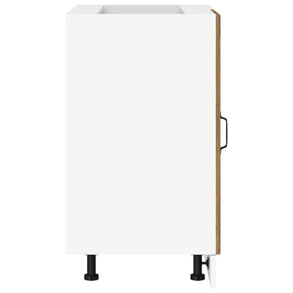vidaXL Kitchen Base Cabinet "Lyon" Old Wood Engineered Wood