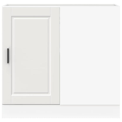 vidaXL Kitchen Base Cabinet "Porto" White Engineered Wood