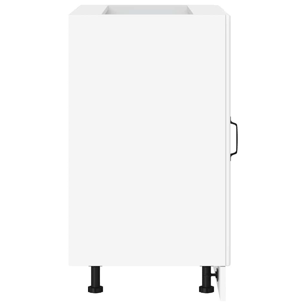 vidaXL Kitchen Base Cabinet "Porto" White Engineered Wood