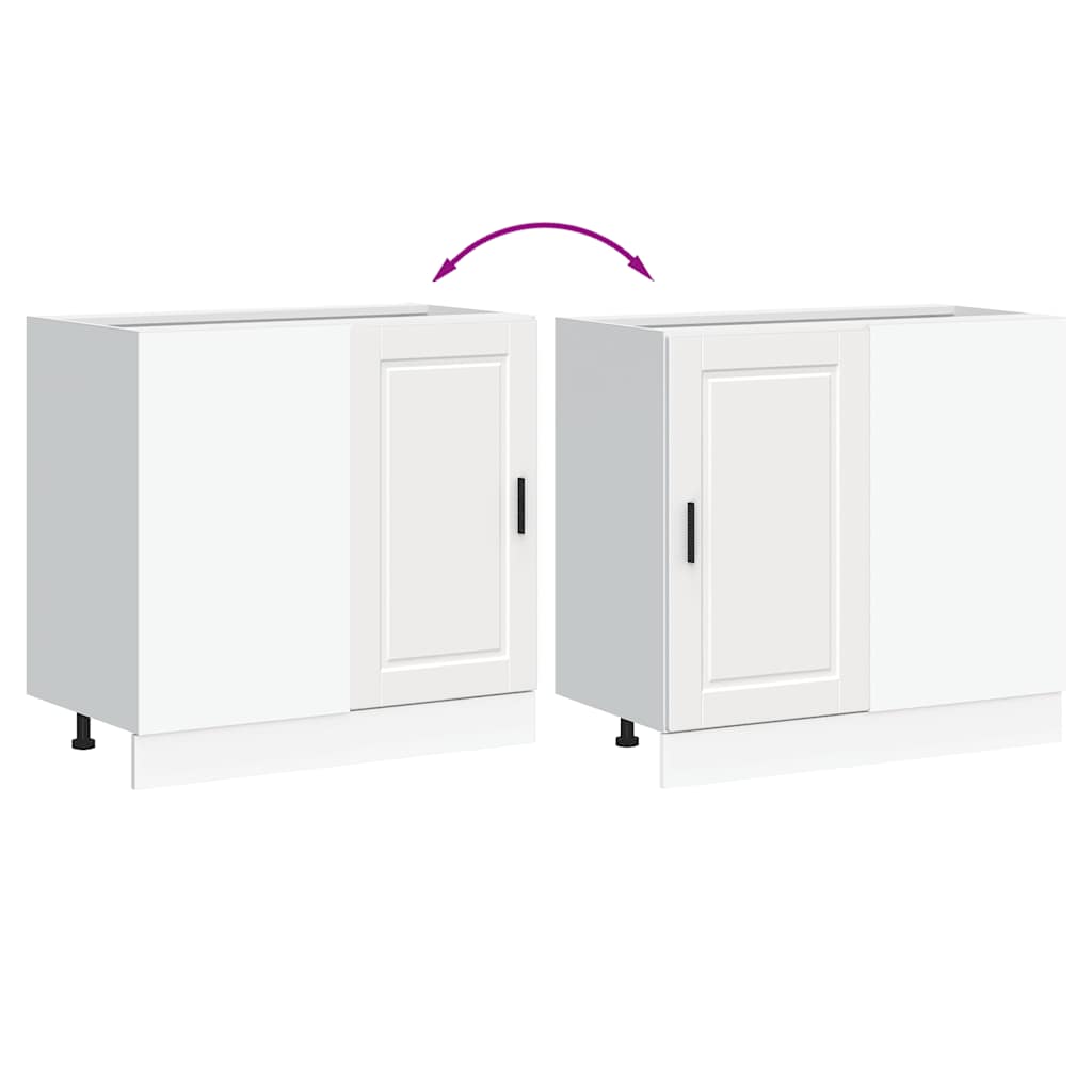 vidaXL Kitchen Base Cabinet Porto White Engineered Wood