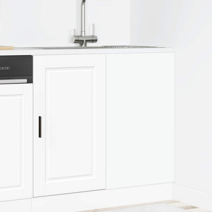vidaXL Kitchen Base Cabinet "Porto" White Engineered Wood