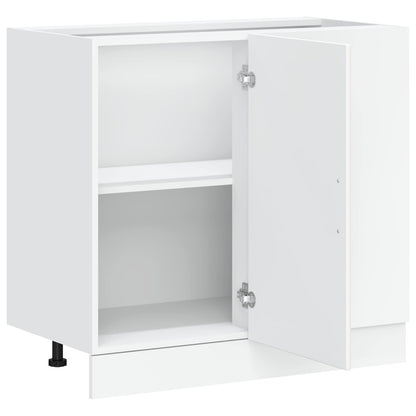 vidaXL Kitchen Base Cabinet "Porto" White Engineered Wood