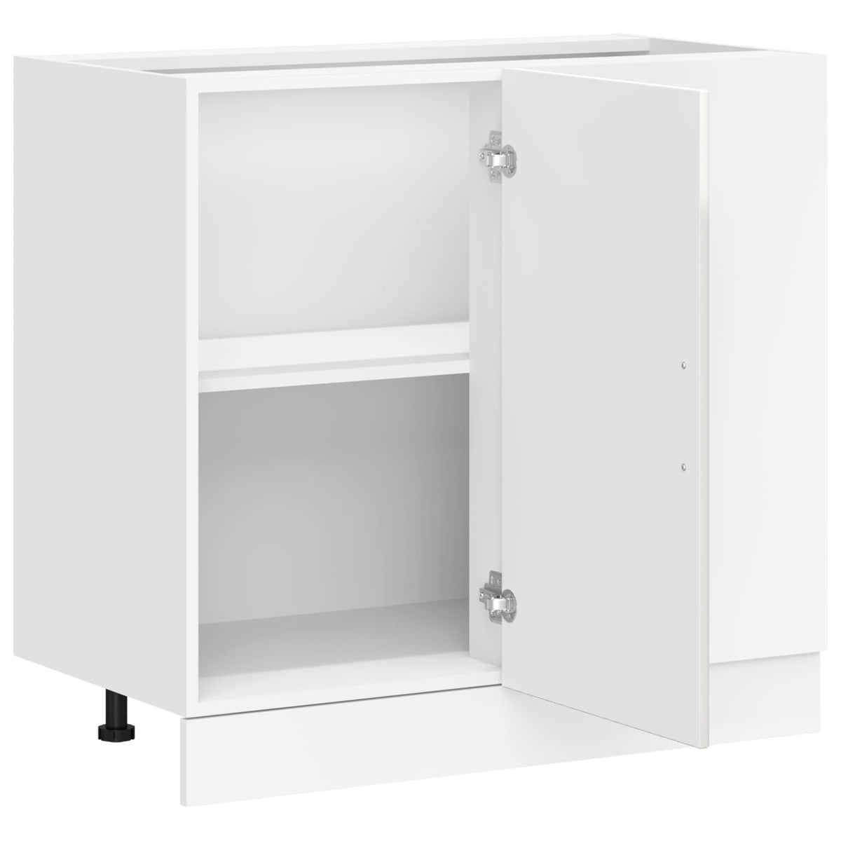 vidaXL Kitchen Base Cabinet "Porto" High Gloss White Engineered Wood