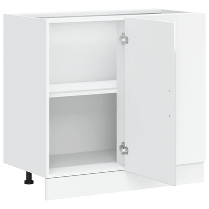 vidaXL Kitchen Base Cabinet "Porto" High Gloss White Engineered Wood