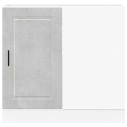 vidaXL Kitchen Base Cabinet Porto Concrete Grey Engineered Wood
