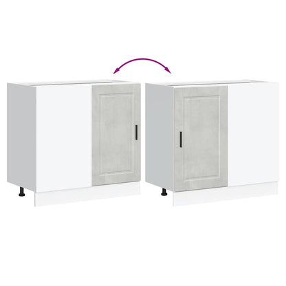 vidaXL Kitchen Base Cabinet Porto Concrete Grey Engineered Wood