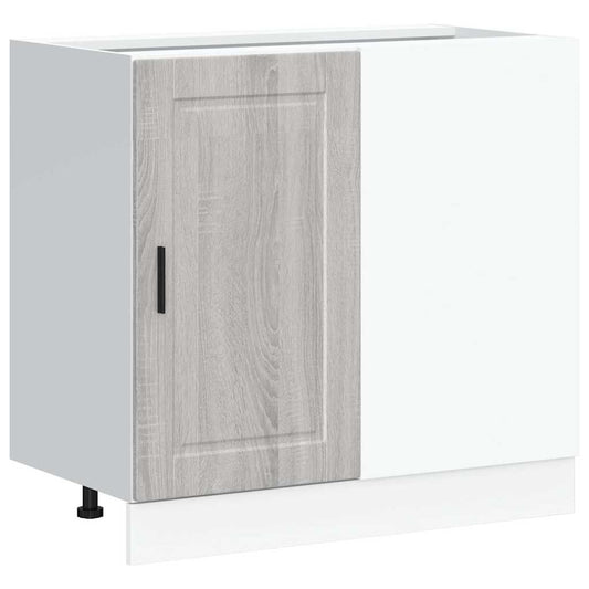 vidaXL Kitchen Base Cabinet "Porto" Grey Sonoma Engineered Wood