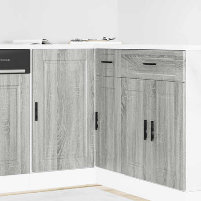 vidaXL Kitchen Base Cabinet "Porto" Grey Sonoma Engineered Wood