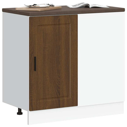 vidaXL Kitchen Base Cabinet Porto Brown Oak Engineered Wood