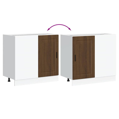 vidaXL Kitchen Base Cabinet Porto Brown Oak Engineered Wood