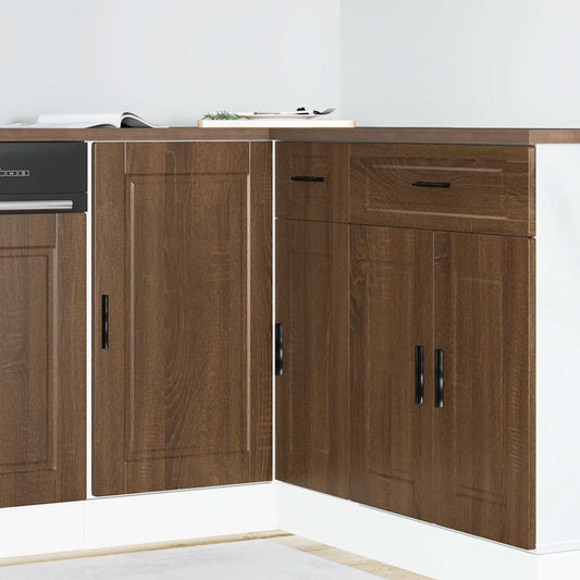 vidaXL Kitchen Base Cabinet "Porto" Brown Oak Engineered Wood