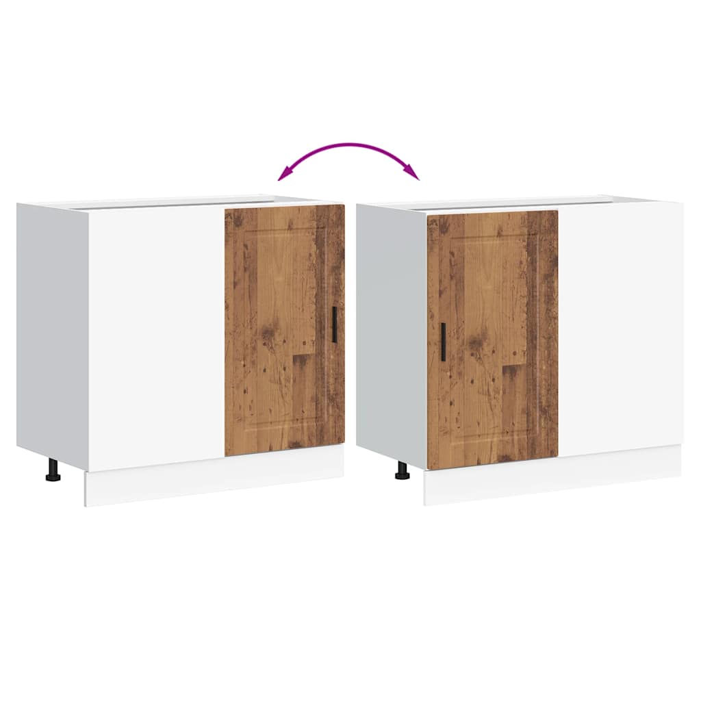 vidaXL Kitchen Base Cabinet Porto Old Wood Engineered Wood