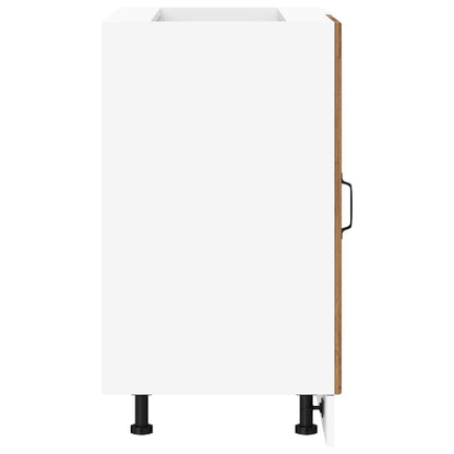 vidaXL Kitchen Base Cabinet "Porto" Old Wood Engineered Wood