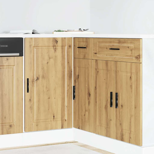 vidaXL Kitchen Base Cabinet Porto Artisan Oak Engineered Wood