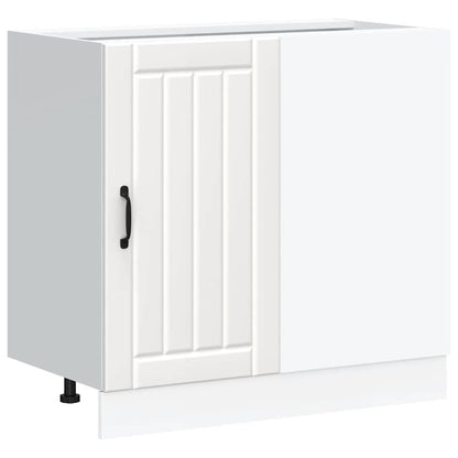 vidaXL Kitchen Base Cabinet "Lucca" White Engineered Wood