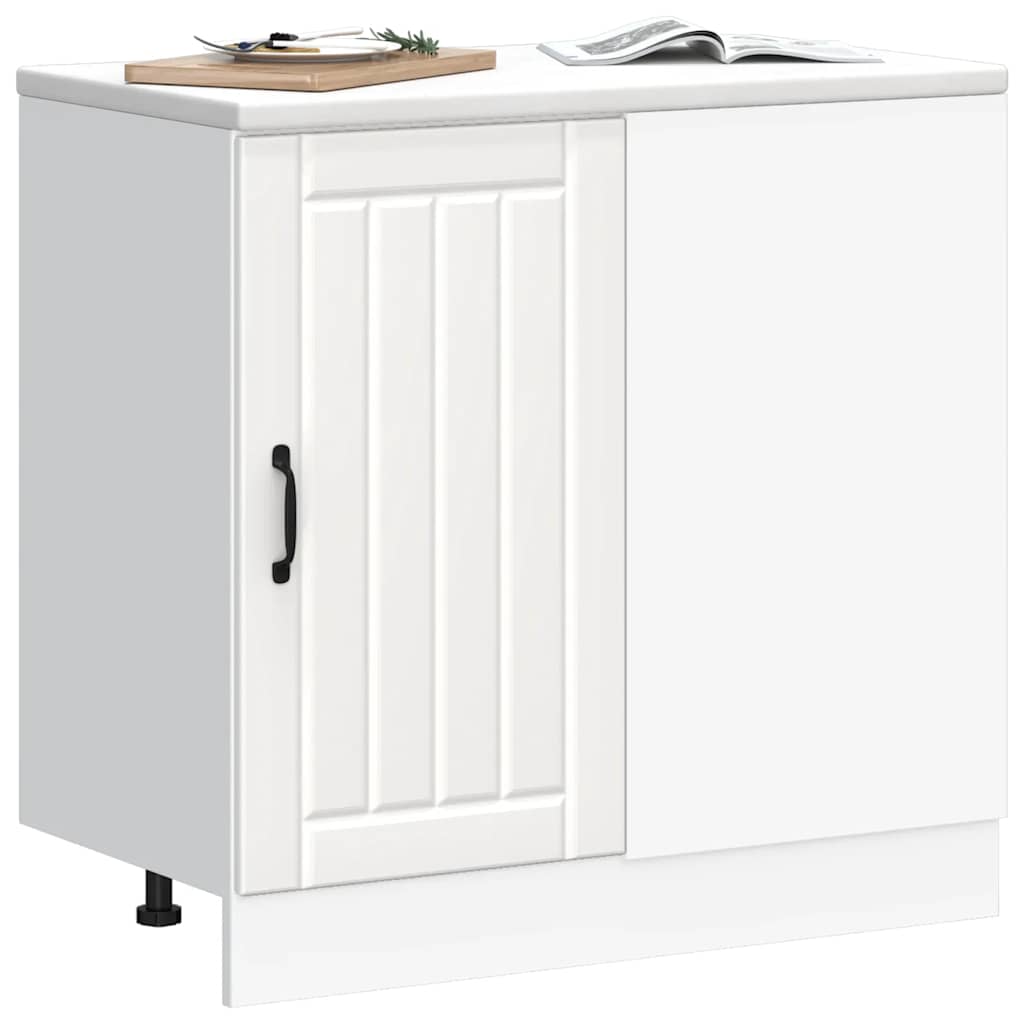 vidaXL Kitchen Base Cabinet "Lucca" White Engineered Wood
