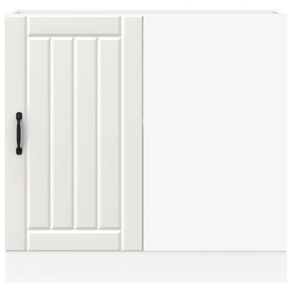 vidaXL Kitchen Base Cabinet "Lucca" White Engineered Wood