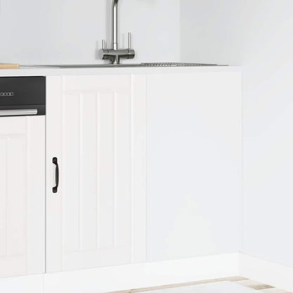 vidaXL Kitchen Base Cabinet "Lucca" White Engineered Wood