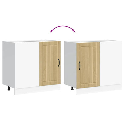 vidaXL Kitchen Base Cabinet "Lucca" Sonoma Oak Engineered Wood