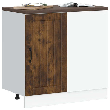 vidaXL Kitchen Base Cabinet Lucca Smoked Oak Engineered Wood