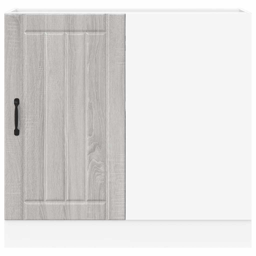 vidaXL Kitchen Base Cabinet Lucca Grey Sonoma Engineered Wood