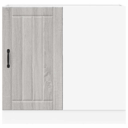 vidaXL Kitchen Base Cabinet Lucca Grey Sonoma Engineered Wood
