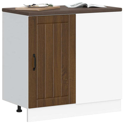 vidaXL Kitchen Base Cabinet Lucca Brown Oak Engineered Wood